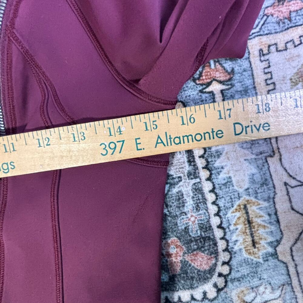 Lululemon Every Journey Hoodie Maroon Garnet Zip Up Jacket Athletic Gym 4/6 - Picture 11 of 11